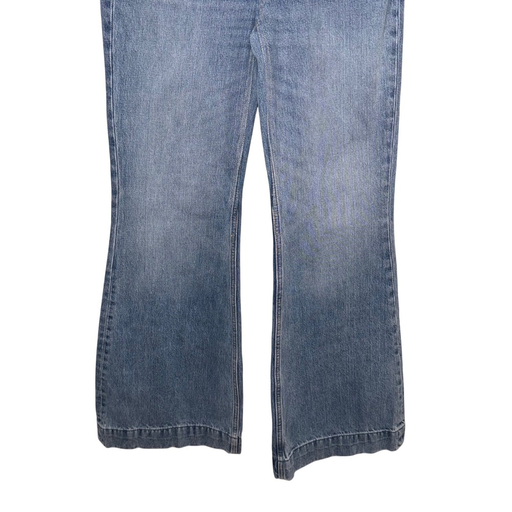 Re/Done Low Rise Bell Bottom Flare Jeans Lake Blue Size 10/30 - Picture 4 of 10